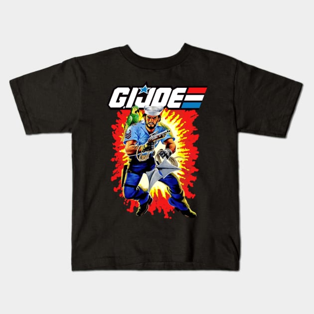 Shipwreck GI Joe toy art card Kids T-Shirt by EnglishGent